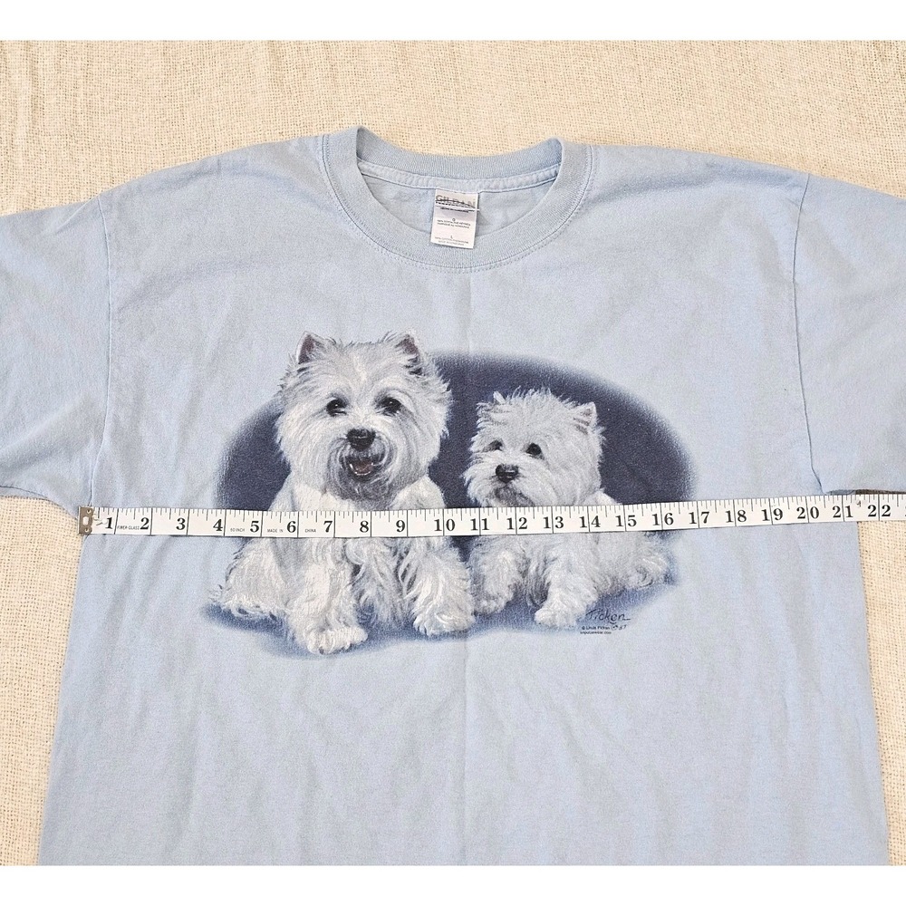 Vintage Westie West Highland Westie Terrier 90s T-shirt Large  Linda Picken Art - Picture 3 of 5